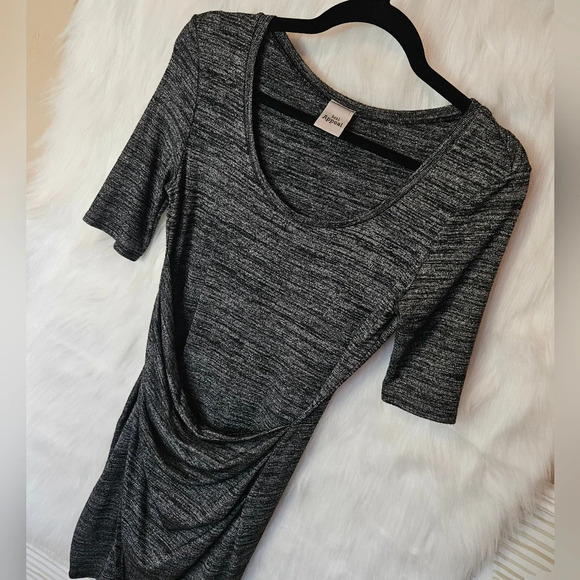 Real Appeal Ruched Front Knit Mini Dress - Picture 2 of 6